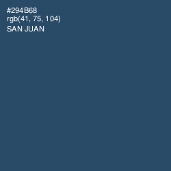 #294B68 - San Juan Color Image
